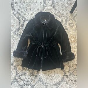 New Frontier Vintage Velvet Fur Jacket 100% Cotton